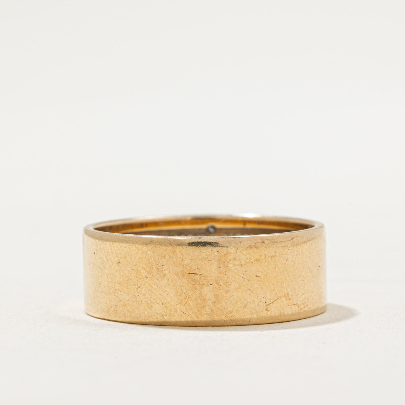 Vintage Masonic Diamond Accent Band | 0.13tw | SZ 11.25