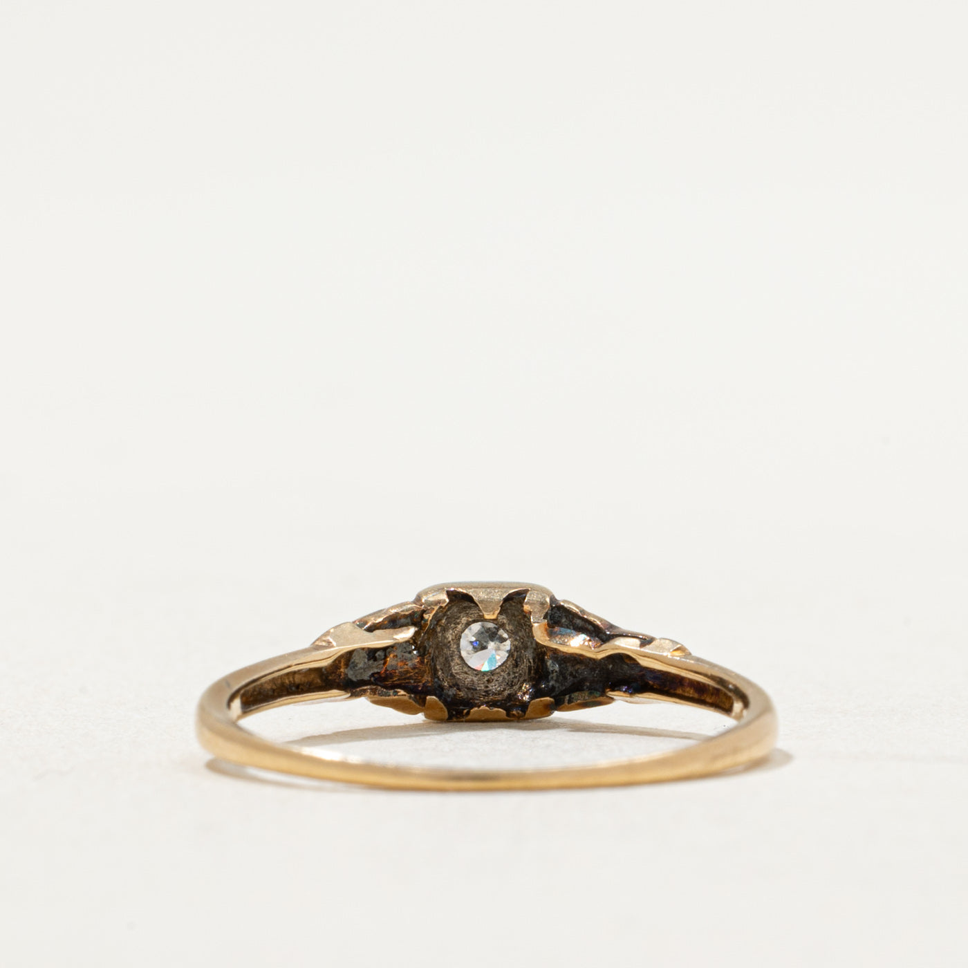 Vintage Single Stone Diamond Ring | 0.10ct | SZ 6.5