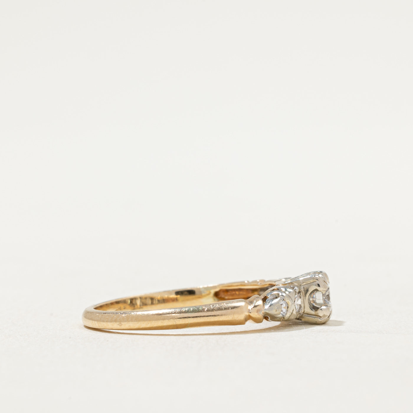 Vintage Diamond Engagement Ring | 0.32ctw | SZ 6.75