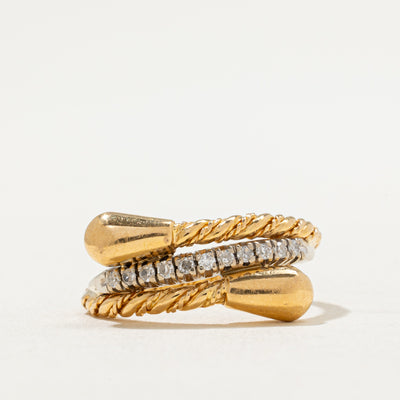 Diamond Wrap Rope Ring | 0.11ctw | SZ 6.75