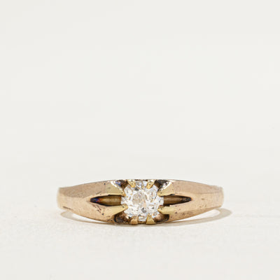Antique Old Mine Diamond Ring | 0.35ct | SZ 6.5