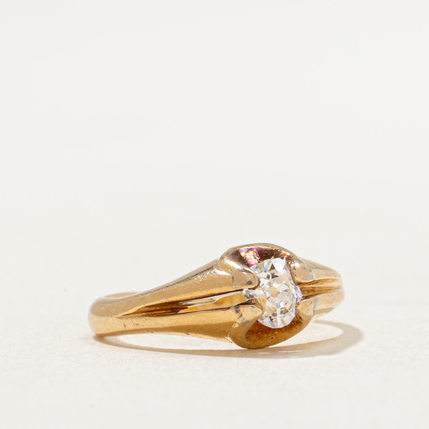 Antique Old Mine Diamond Ring | 0.20ct | SZ 2.5