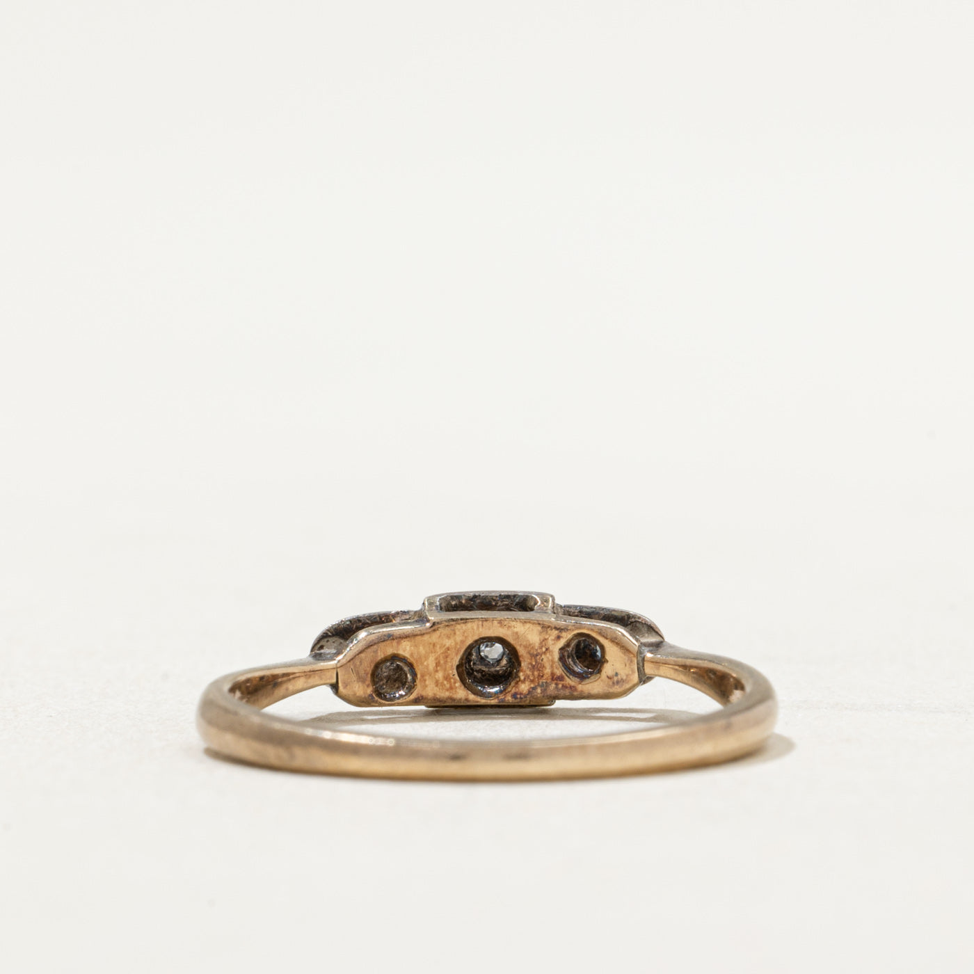 Antique Rose Cut Diamond Ring | 0.02ctw | SZ 6