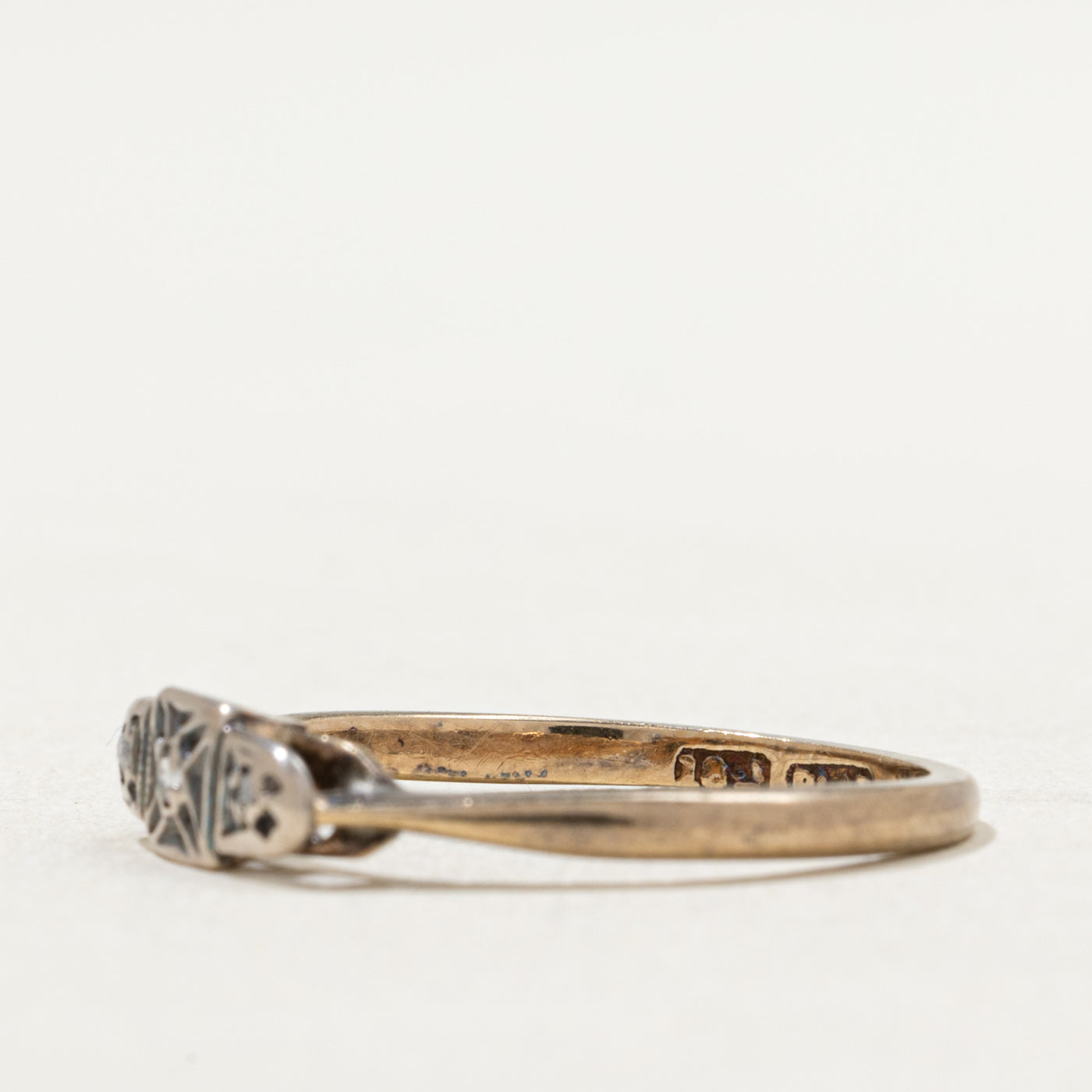 Antique Rose Cut Diamond Ring | 0.02ctw | SZ 6