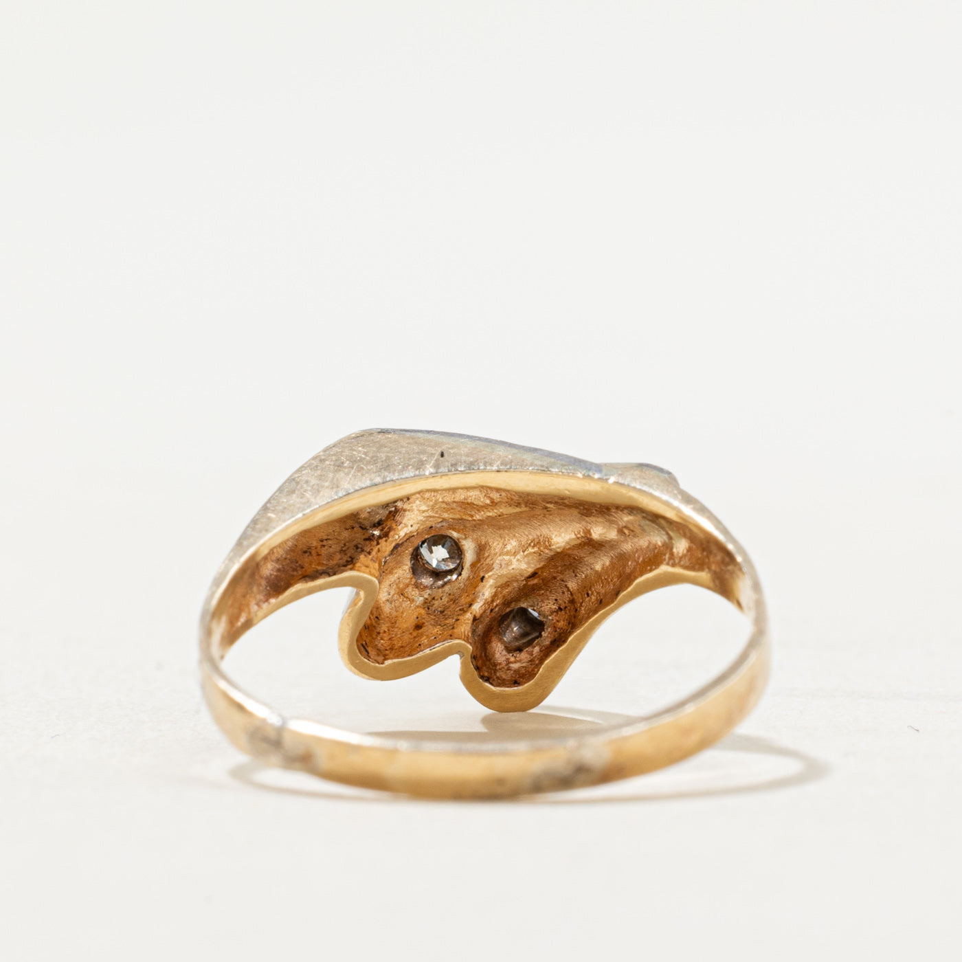 Vintage Diamond Fan Ring | 0.11ctw | SZ 6.25
