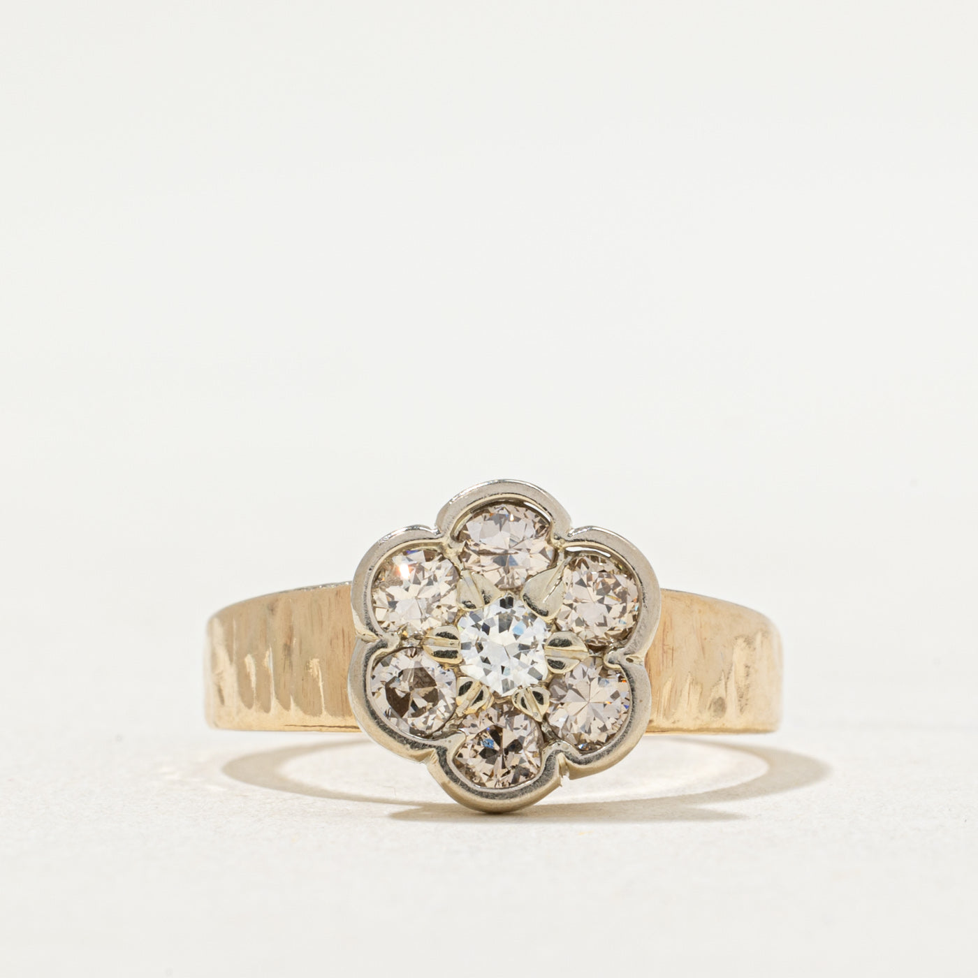 14k Diamond Daisy Ring | 0.60ctw | SZ 5.75