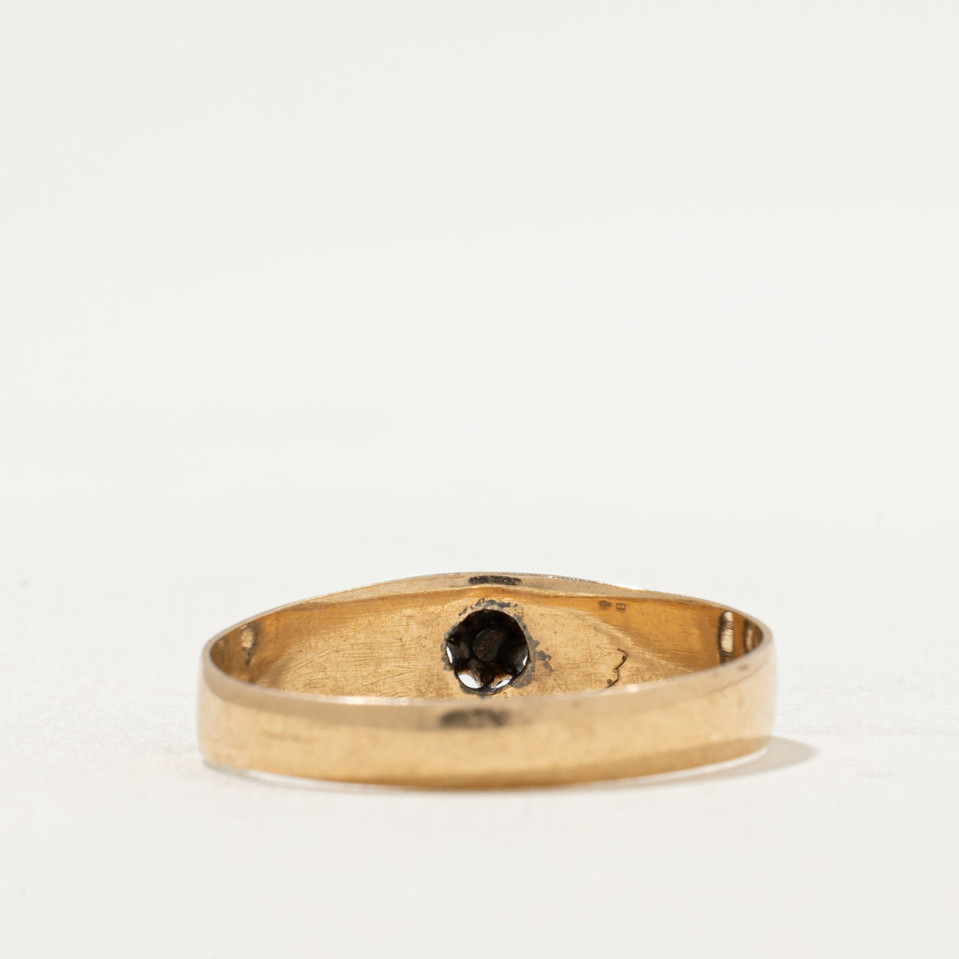 Antique Vienna Diamond Engraved Ring | 0.04ct | SZ 10.25