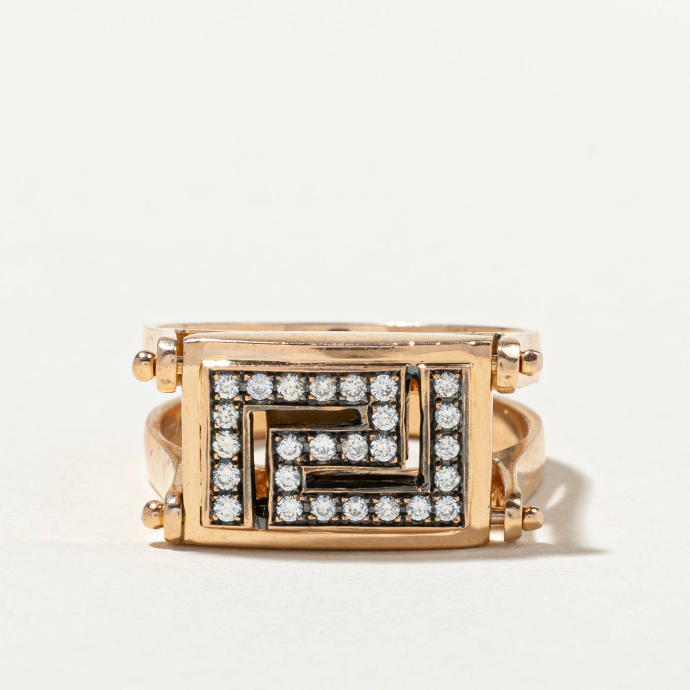 Flippable Diamond Geometric Design Ring | 0.47ctw | SZ 7.5