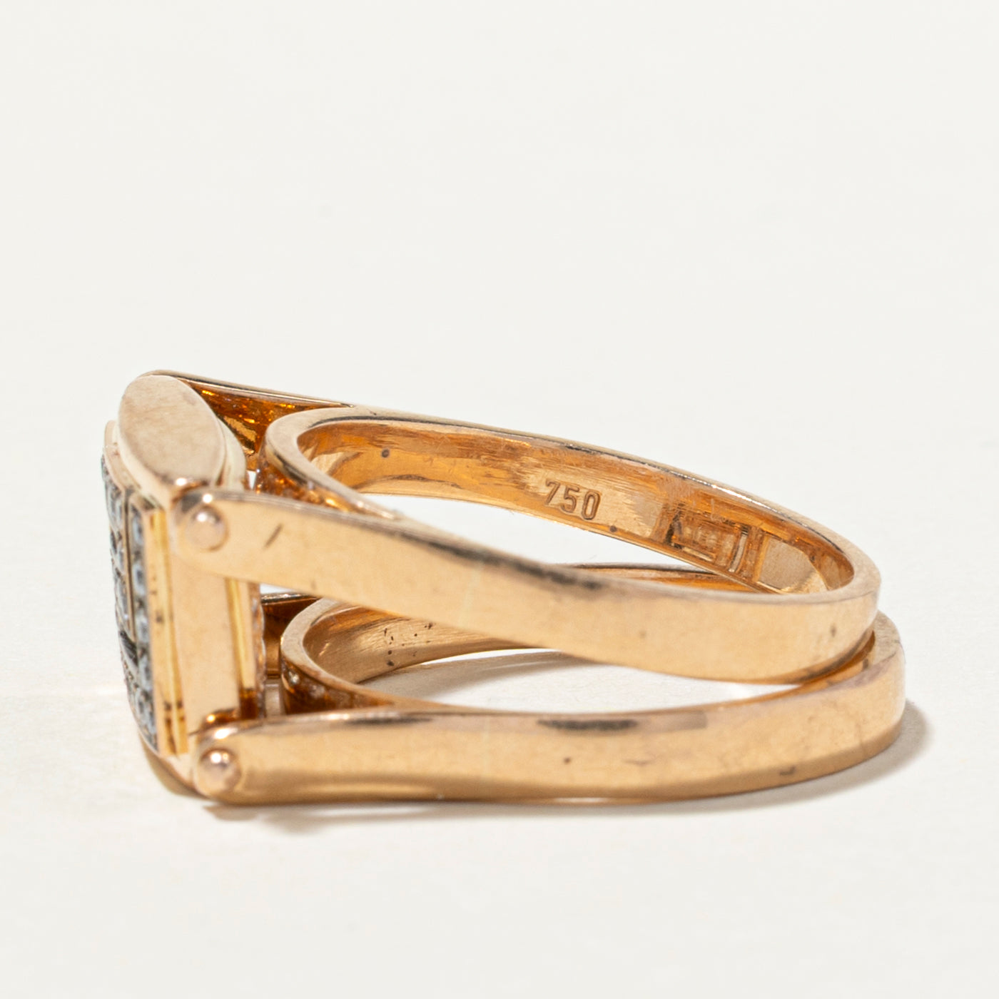Flippable Diamond Geometric Design Ring | 0.47ctw | SZ 7.5