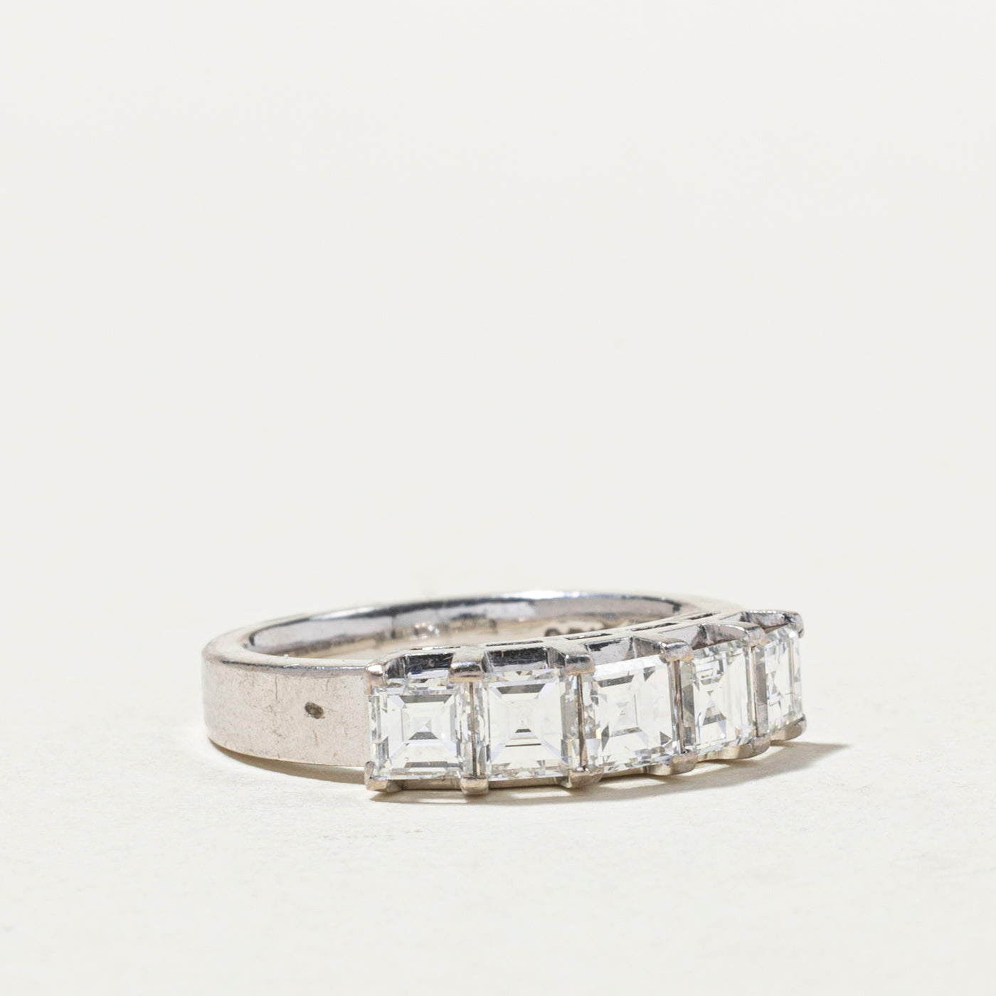 Five Stone Square Cut Diamond Ring | 1.17ctw | SZ 4