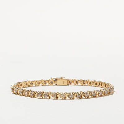 Yellow Diamond Tennis Bracelet | 2.08ctw | 7