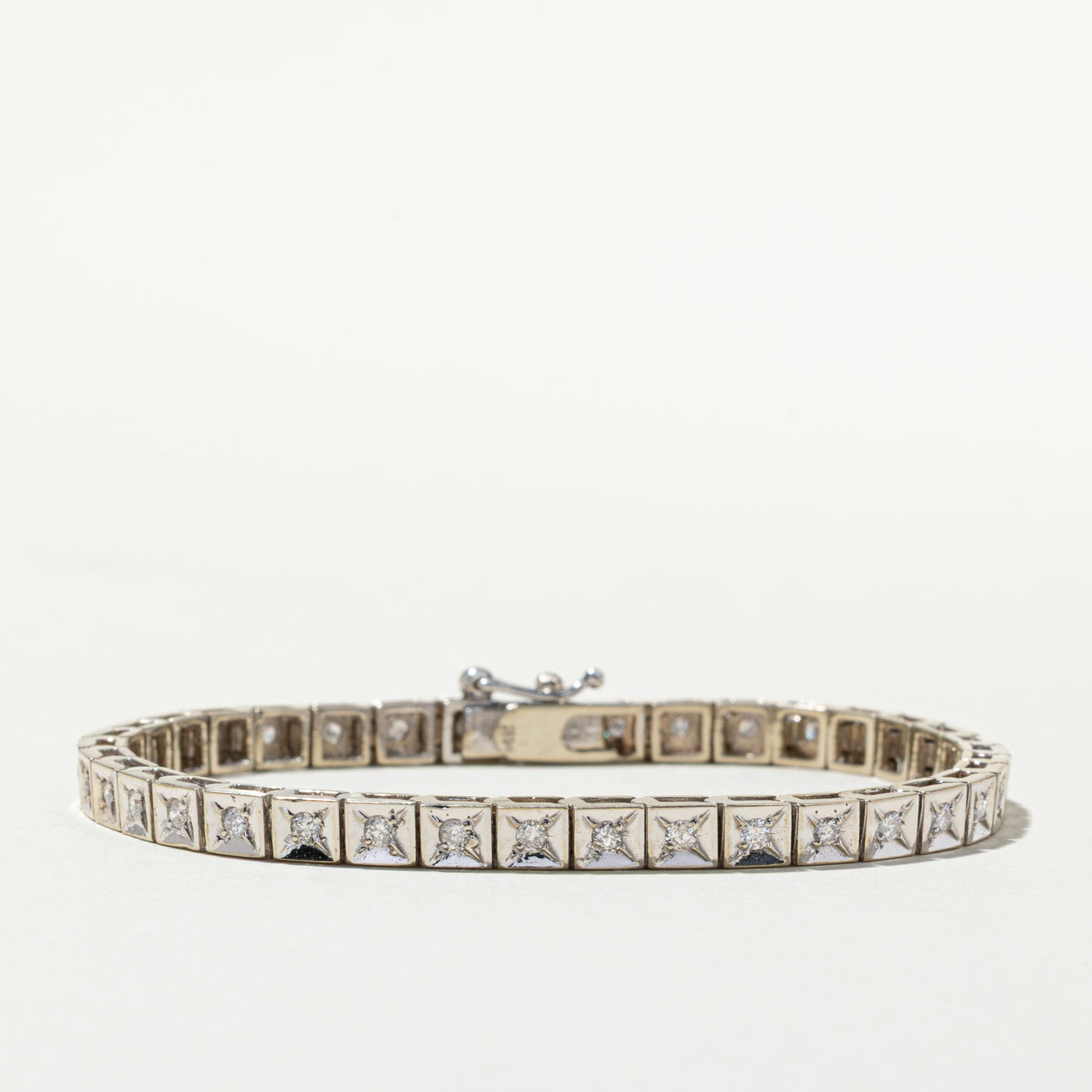 14K Diamond Tennis Bracelet | 1.22ctw | 7"