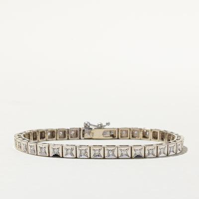 14K Diamond Tennis Bracelet | 1.22ctw | 7