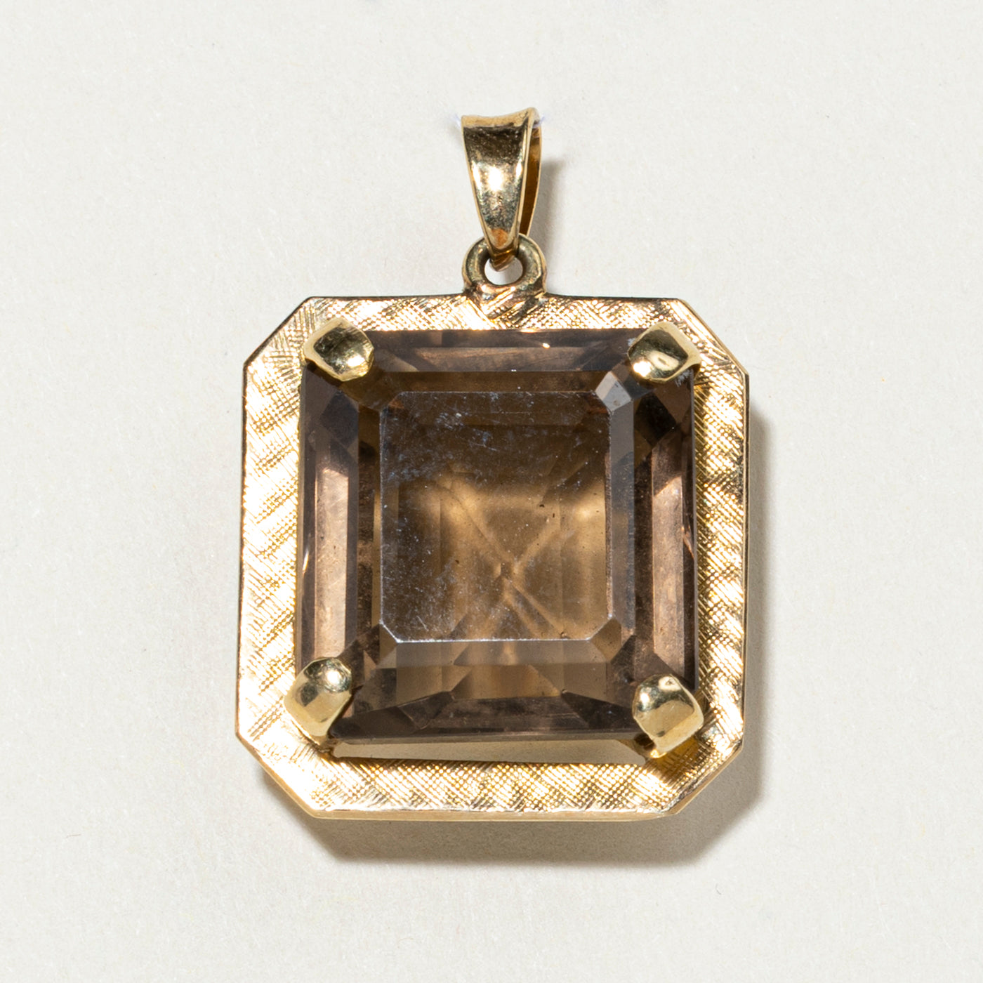 Solitaire Smoky Quartz Pendant | 31.75ct