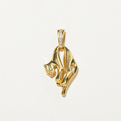 Diamond Panther Pendant | 0.17ctw