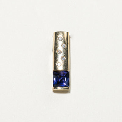 Amethyst & Diamond Column Pendant | 2.54ct, 0.21ctw