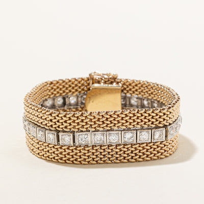 14K Diamond Watch Strap Style Bracelet | 4.50ctw | 7
