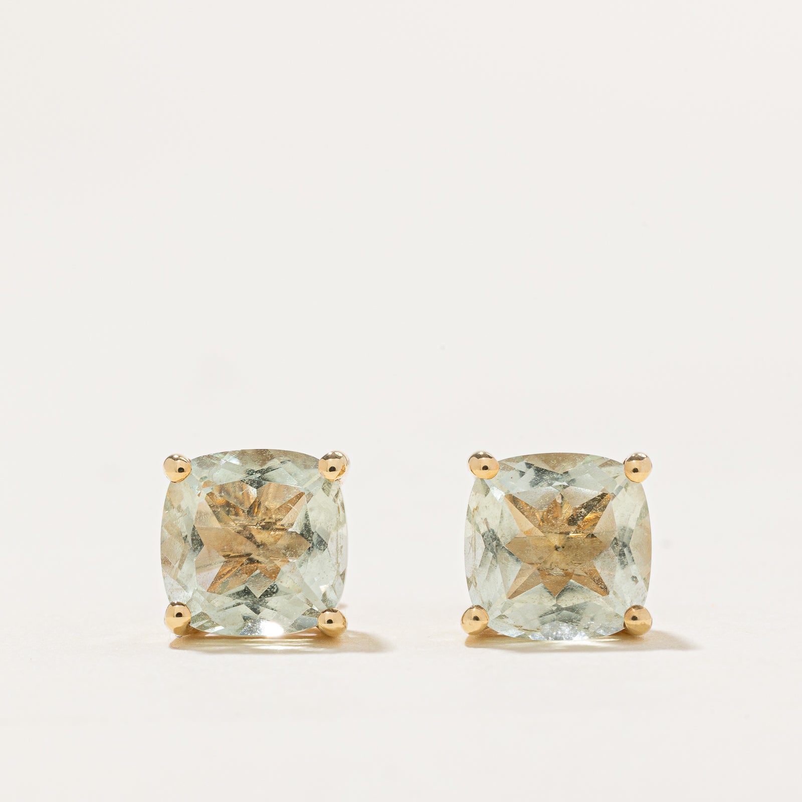'Effy' 14K Prasiolite Stud Earrings | 3.20ctw