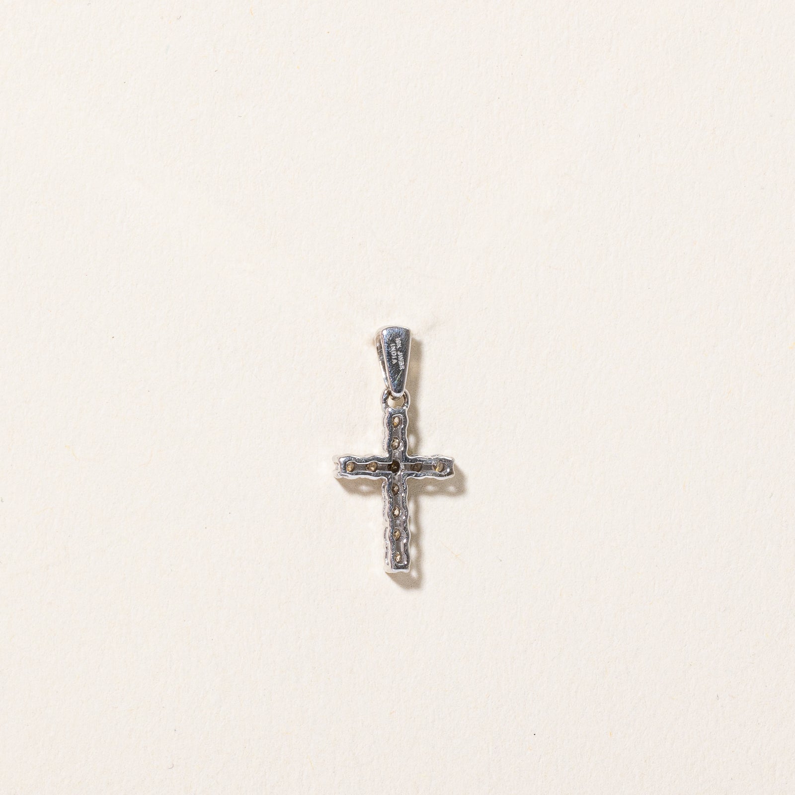 10K Diamond Cross Pendant | 0.16ctw