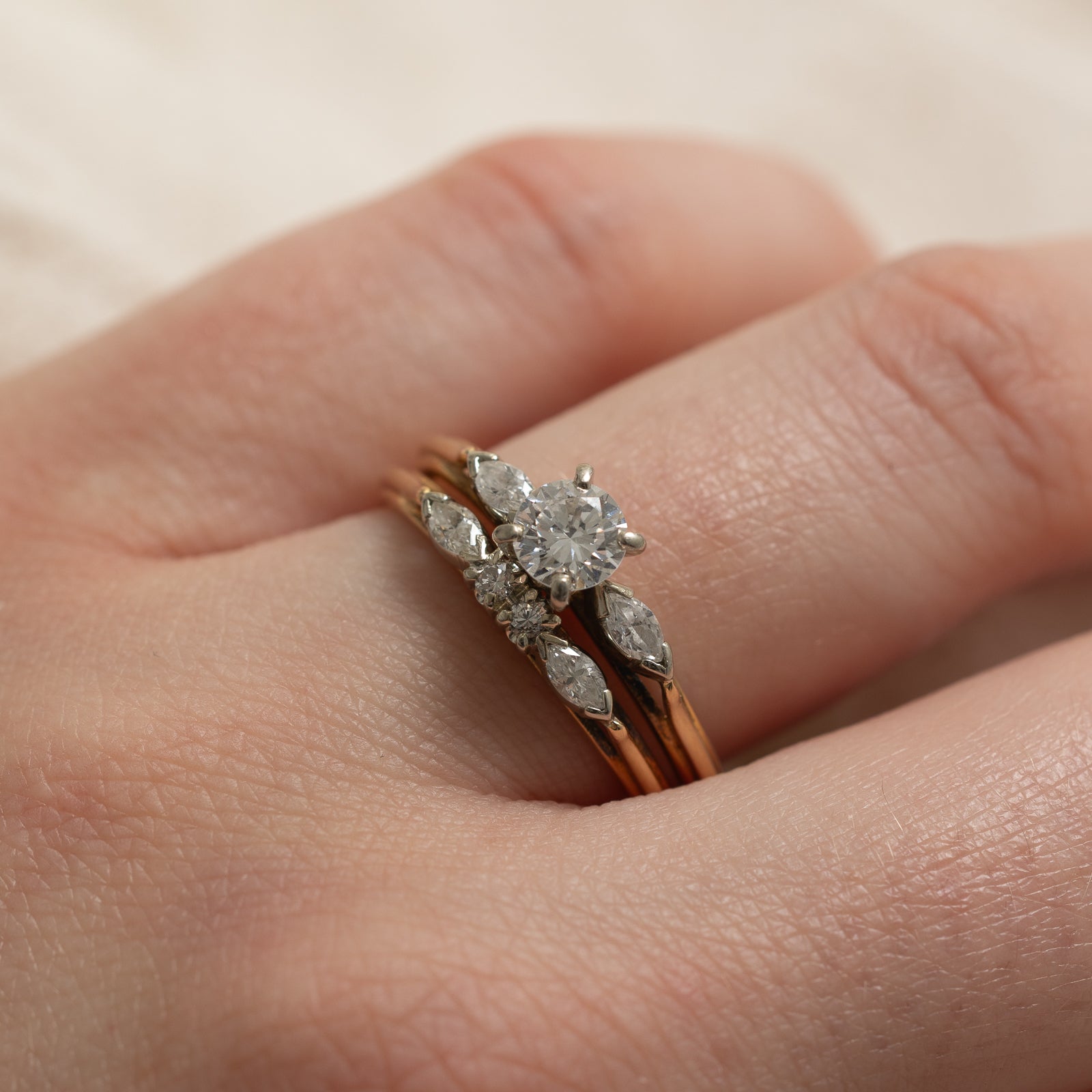 Alliance sertie de diamants | 0,61 ct | Taille 8,5