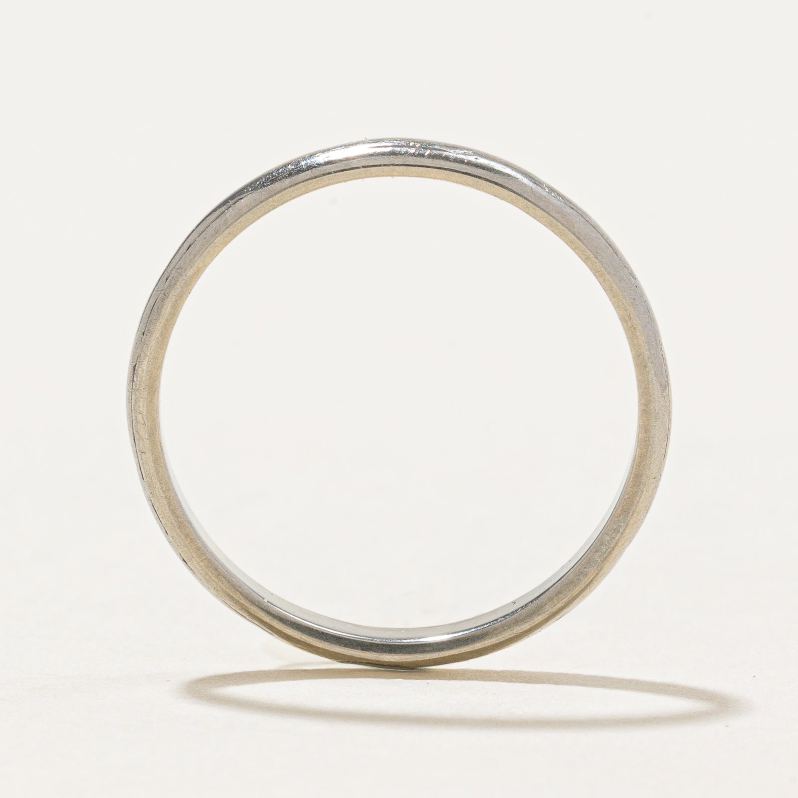 Alliance en or blanc 18 carats | 2,19 mm | Taille 5,5