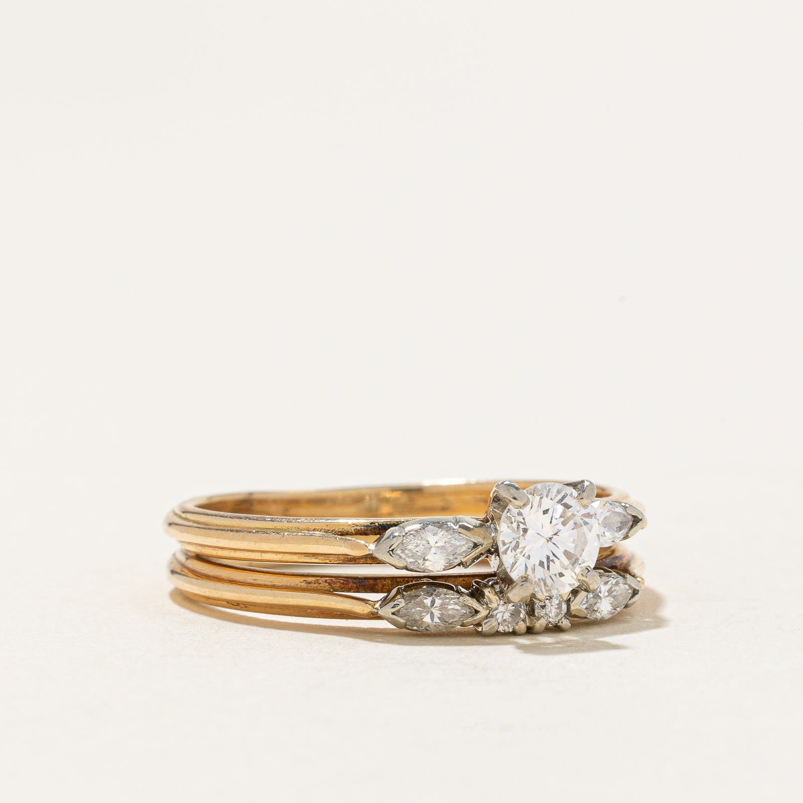 Alliance sertie de diamants | 0,61 ct | Taille 8,5