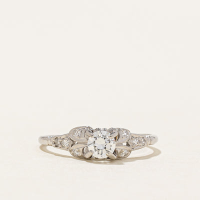 Platinum Diamond Engagement Ring | 0.43ctw | SZ 7.5