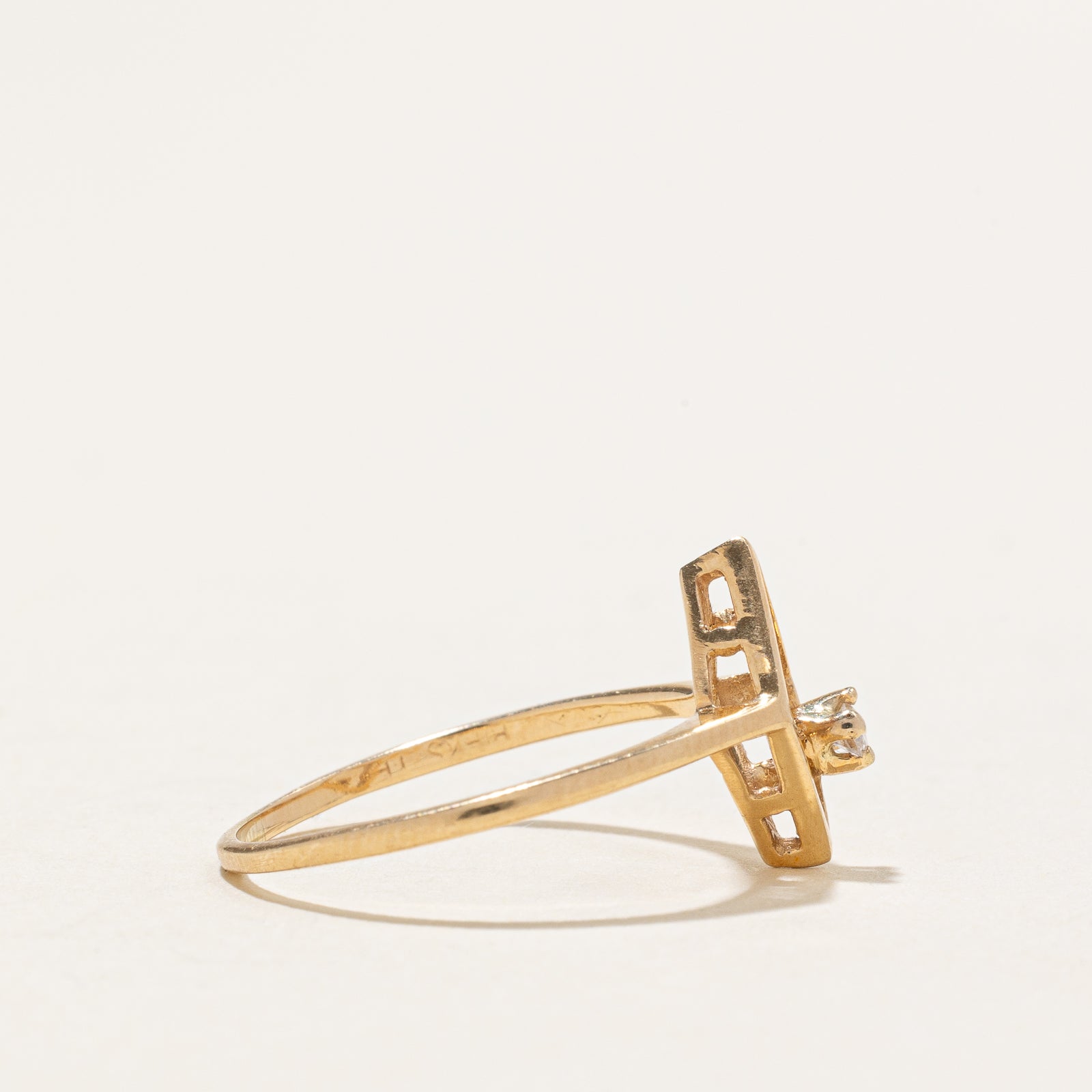 Diamond Open Geometric Ring | 0.040ct | SZ 6.5