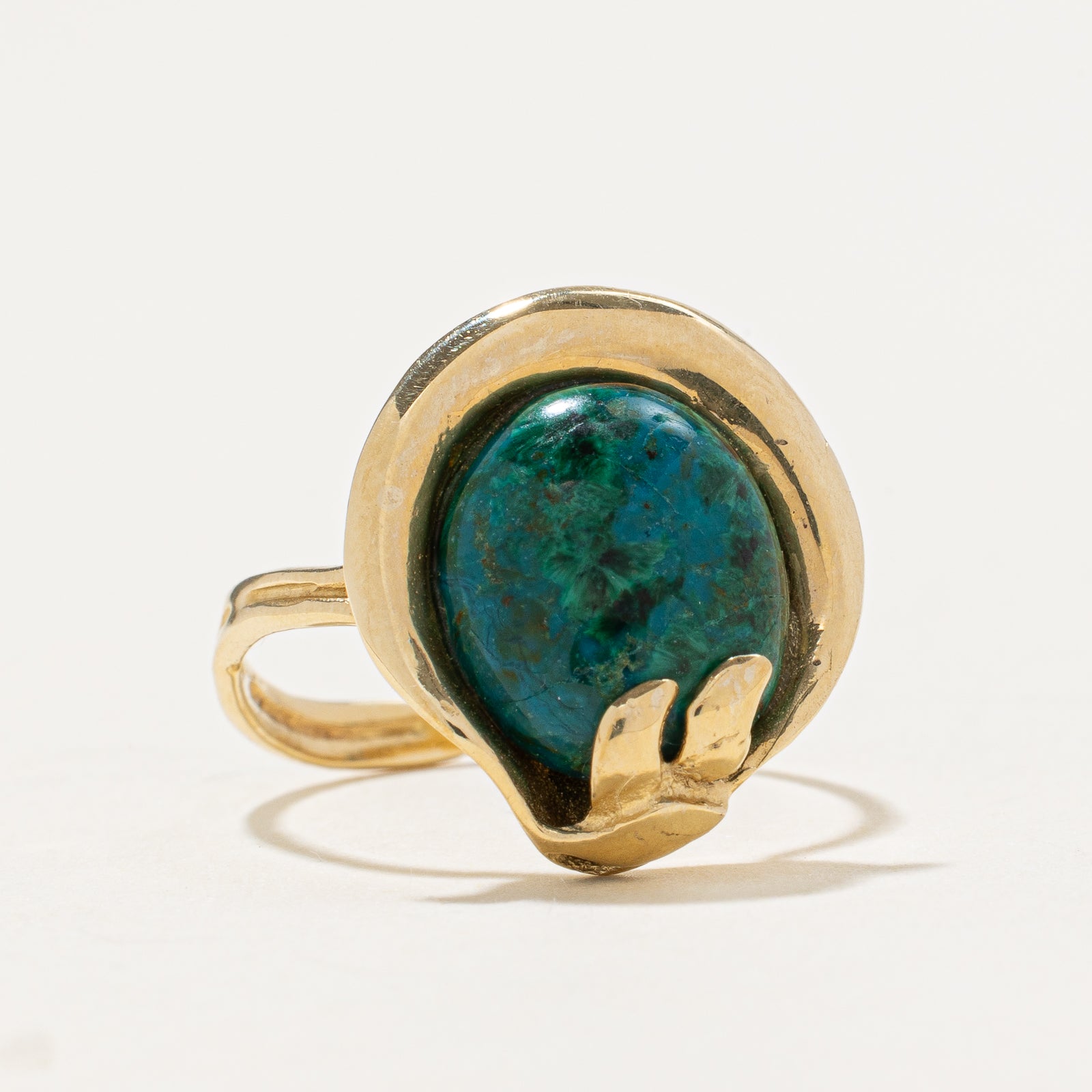 14K Chrysocolla Ring | 2.50ct | SZ 6.5