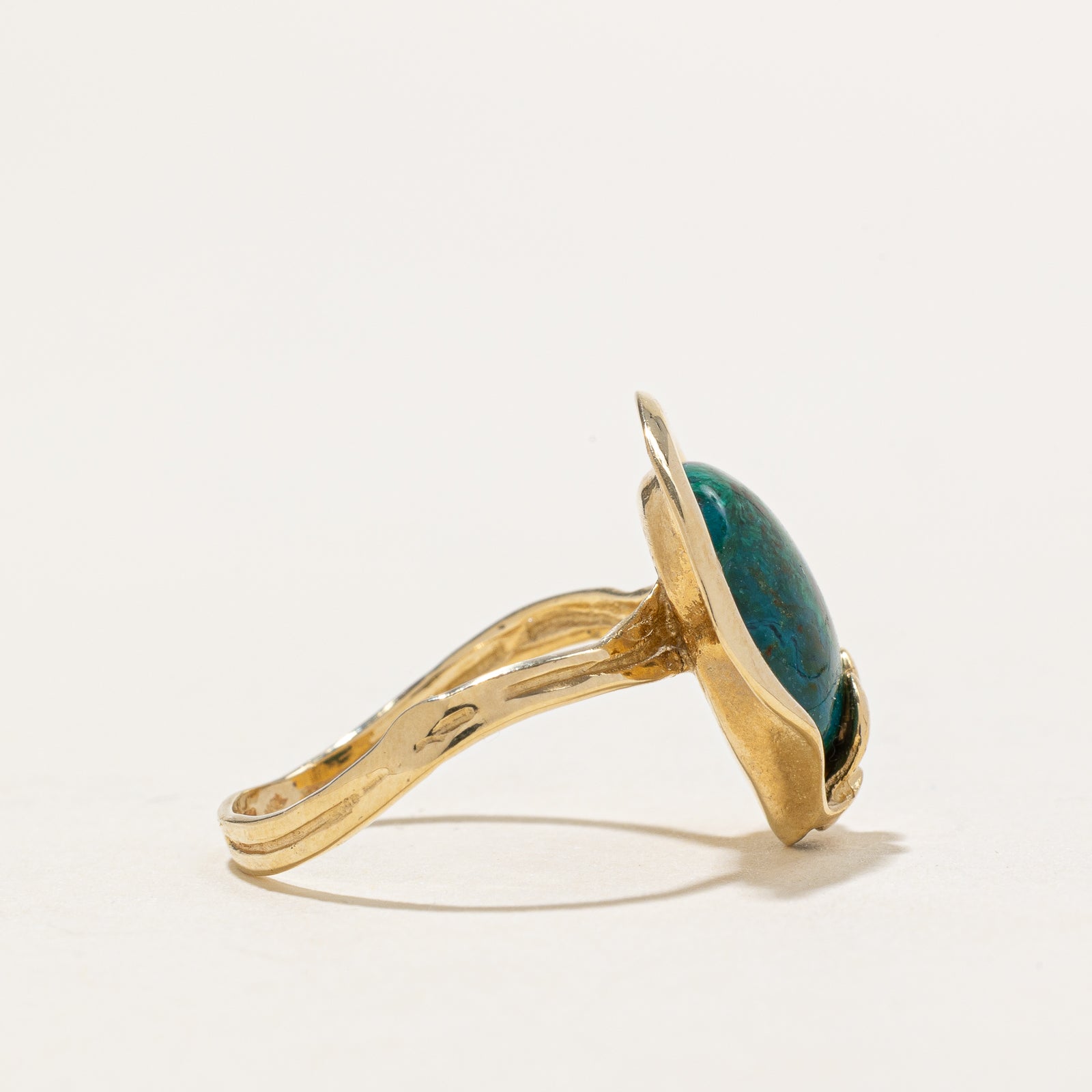 14K Chrysocolla Ring | 2.50ct | SZ 6.5