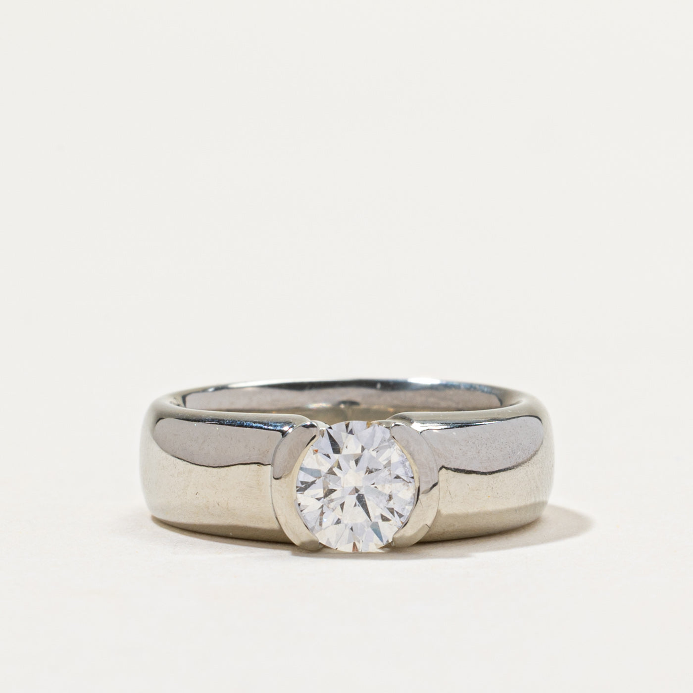 Canadian Semi Bezel Diamond Engagement Ring | 1.00ct SI1 F | SZ 5