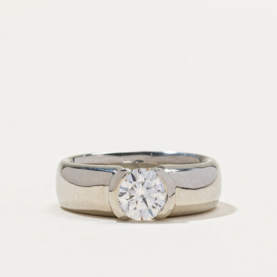 Canadian Semi Bezel Diamond Engagement Ring | 1.00ct SI1 F | SZ 5