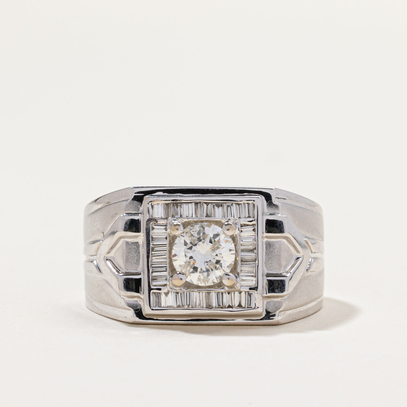 Diamond Halo Chunky Ring | 1.04ctw | SZ 9