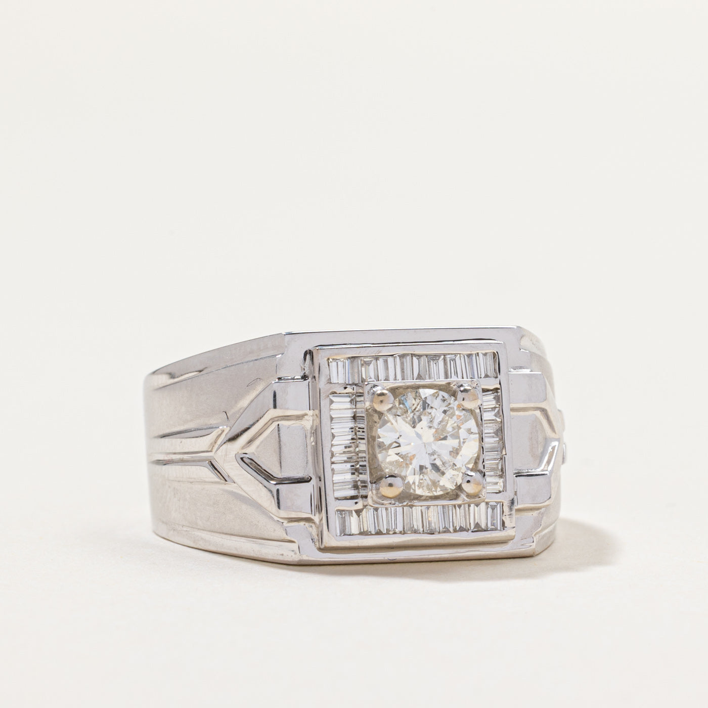 Diamond Halo Chunky Ring | 1.04ctw | SZ 9