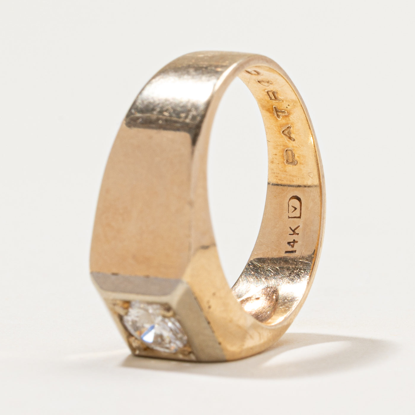 Bague solitaire diamant massif | 0,50 ct | Taille 6,25