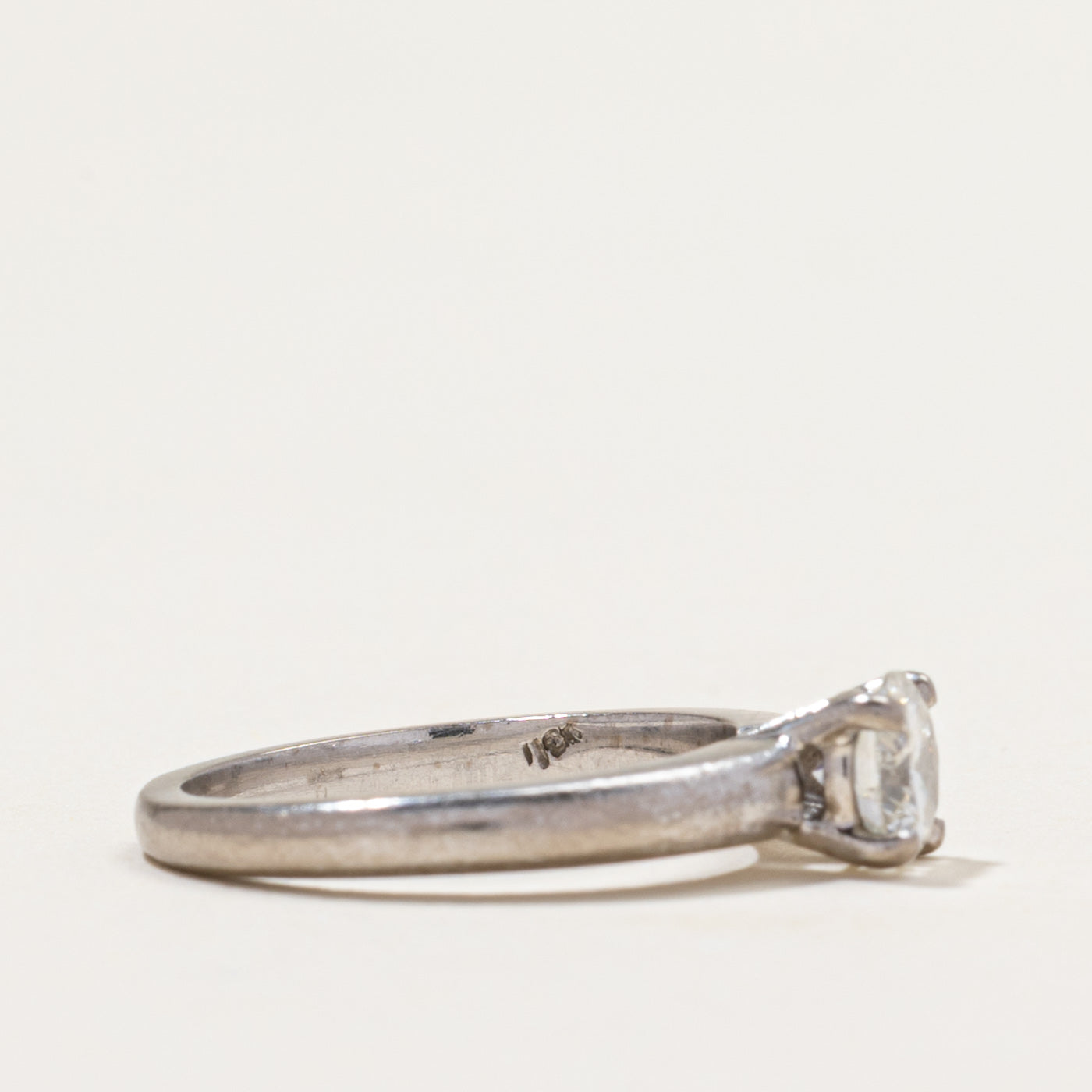 GIA Certified Solitaire Diamond Engagement Ring | 0.50ct | SZ 3.75