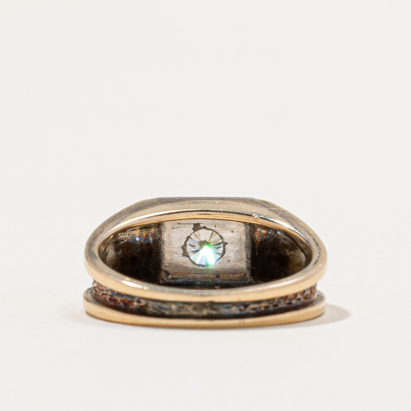 Solitaire Diamond Textured Ring | 0.50ct | SZ 5.75