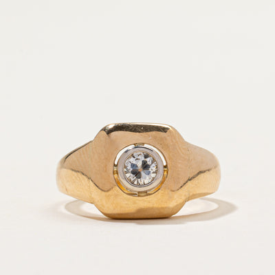 Bezel Set Transitional Cut Diamond Ring | 0.20ct | SZ 5