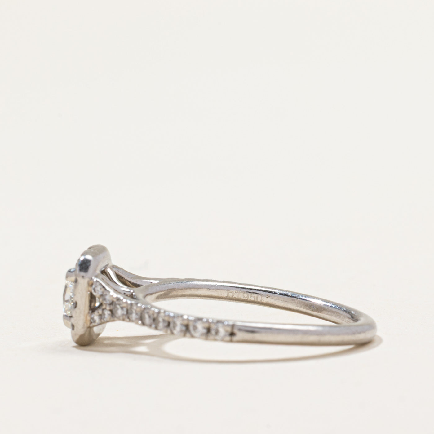 Diamond Halo Engagement Ring | 0.85ctw | SZ 6.5