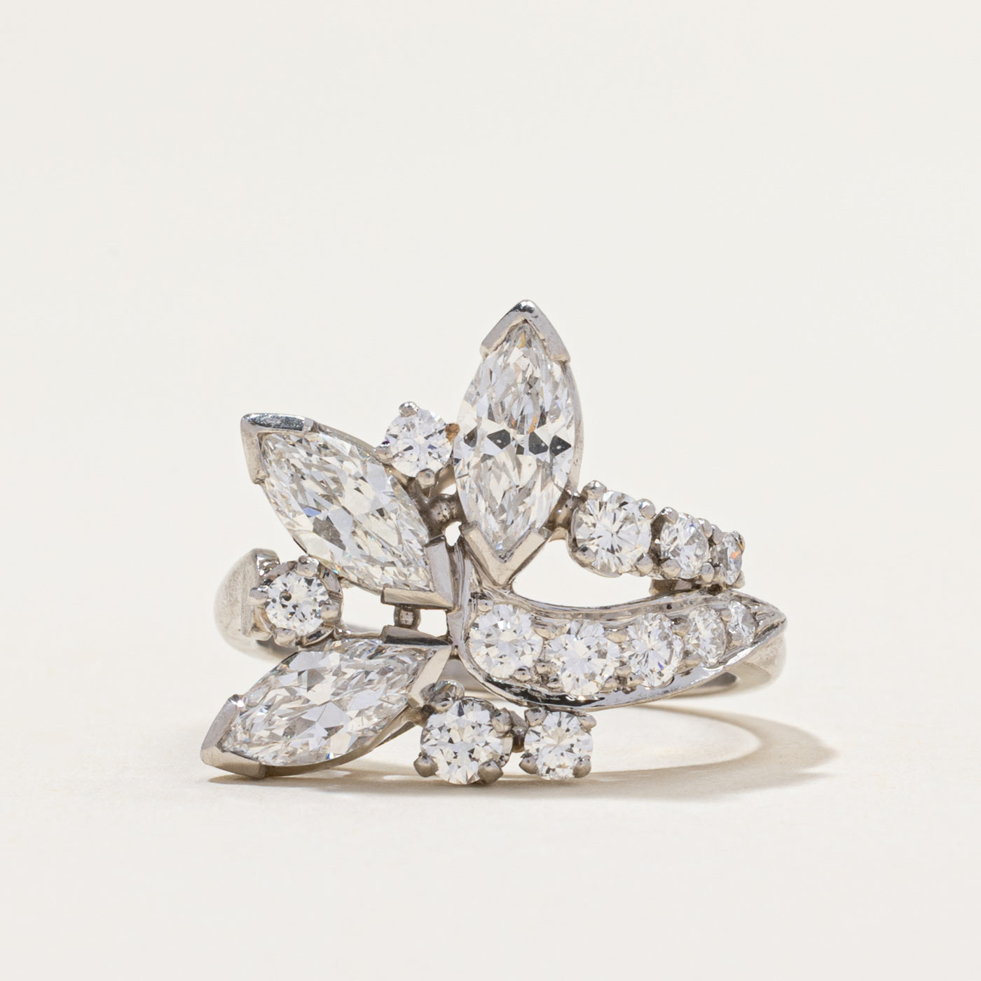 'Birks' Marquise Diamond Cocktail Ring | 1.78ctw | SZ 6
