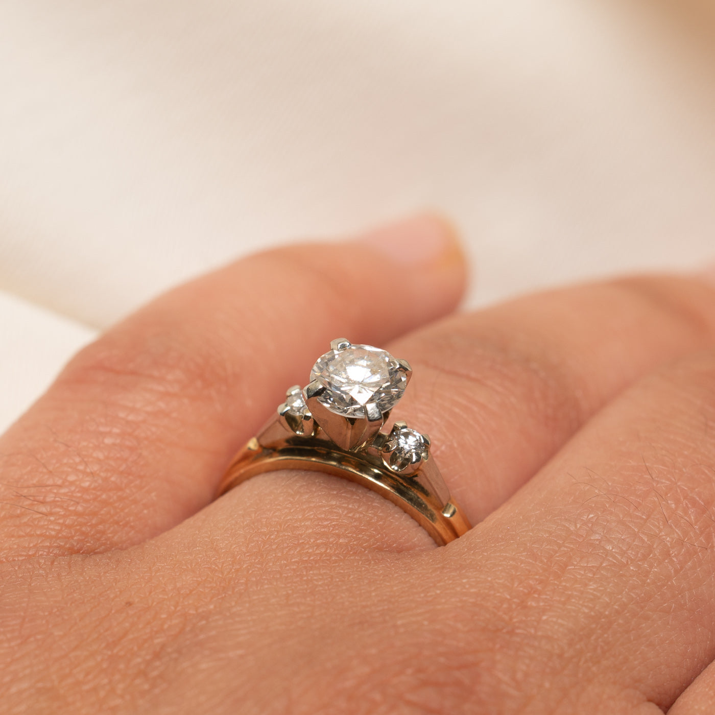 Round Brilliant Diamond Engagement Ring | 1.18ctw | SZ 1.75