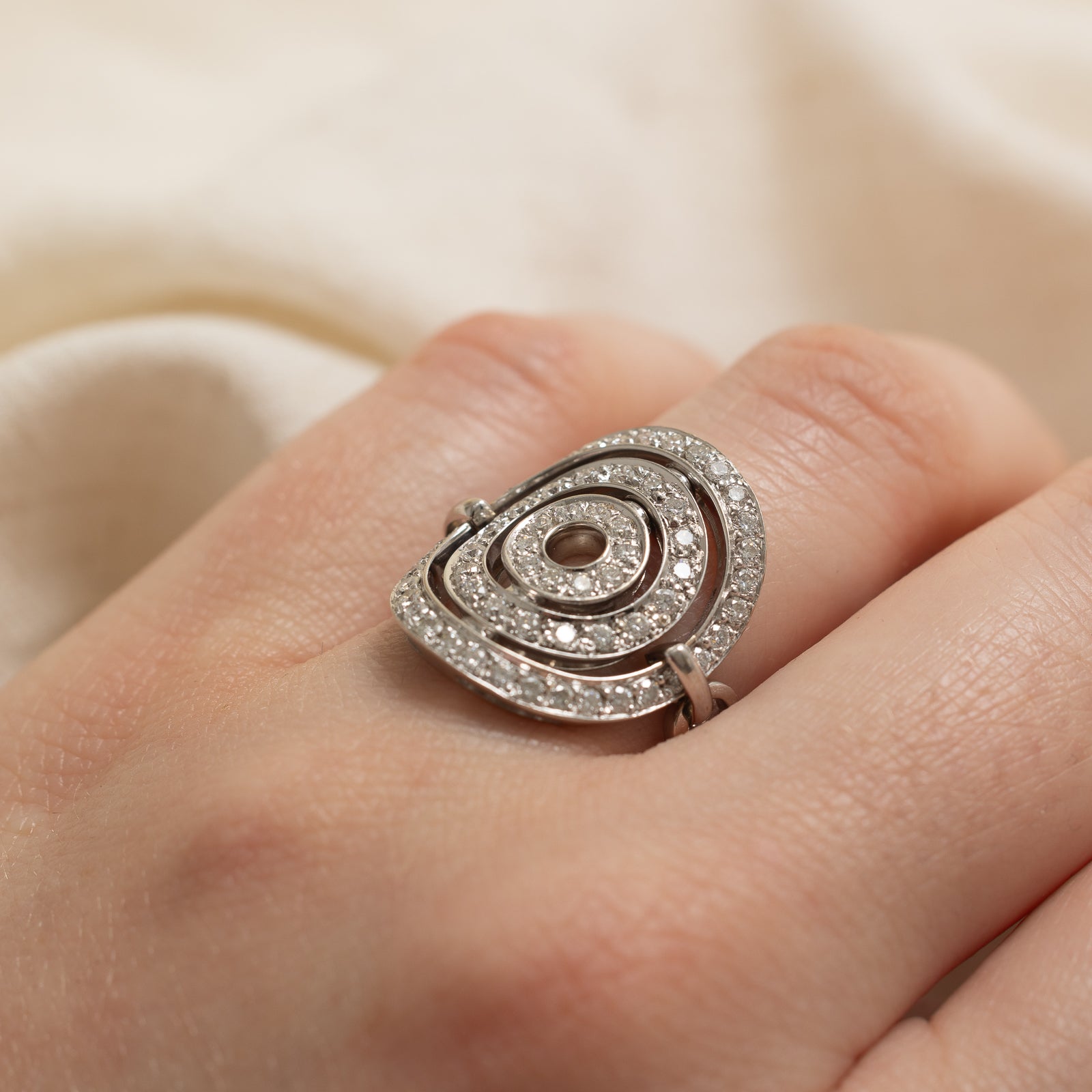 'Bvlgari' Astrale Cerchi Diamond Ring SZ - Main Image