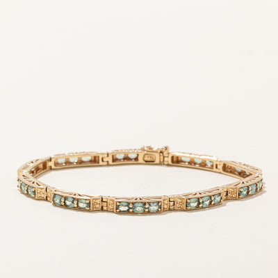 Synthetic Chrysoberyl Eternity Bracelet | 4.50ctw | 7