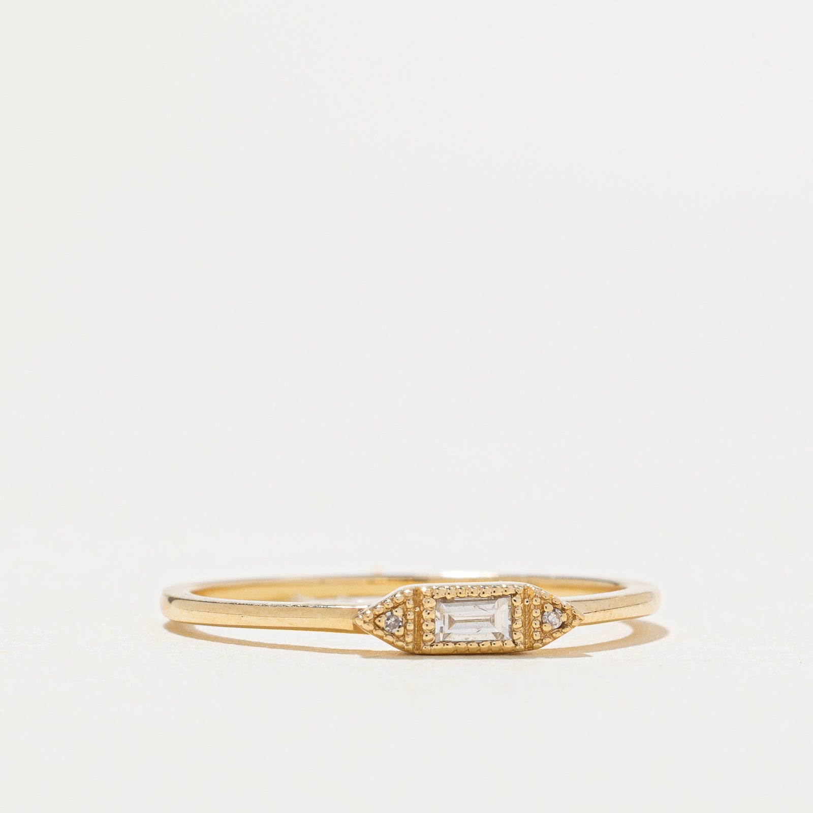 'KC Designs' White Diamond Ring | 0.005ctw | SZ 7