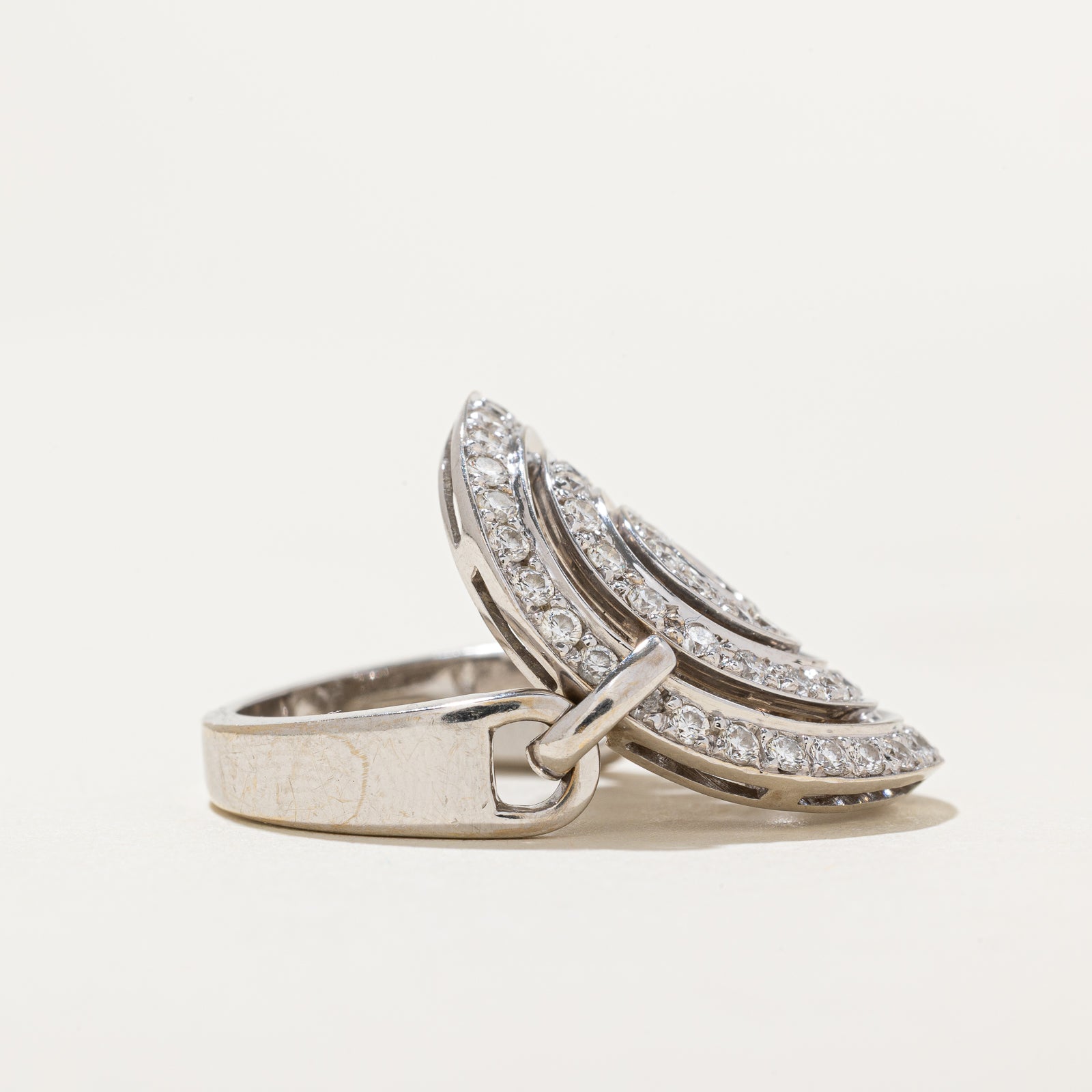 'Bvlgari' Astrale Cerchi Diamond Ring | 0.94ctw | SZ 6.75
