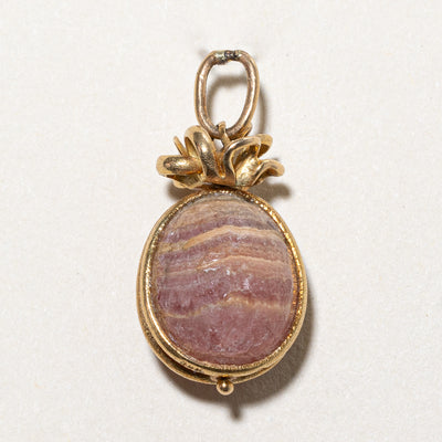 'Cavelti' Rhodochrosite Egg Charm | 22.00ct