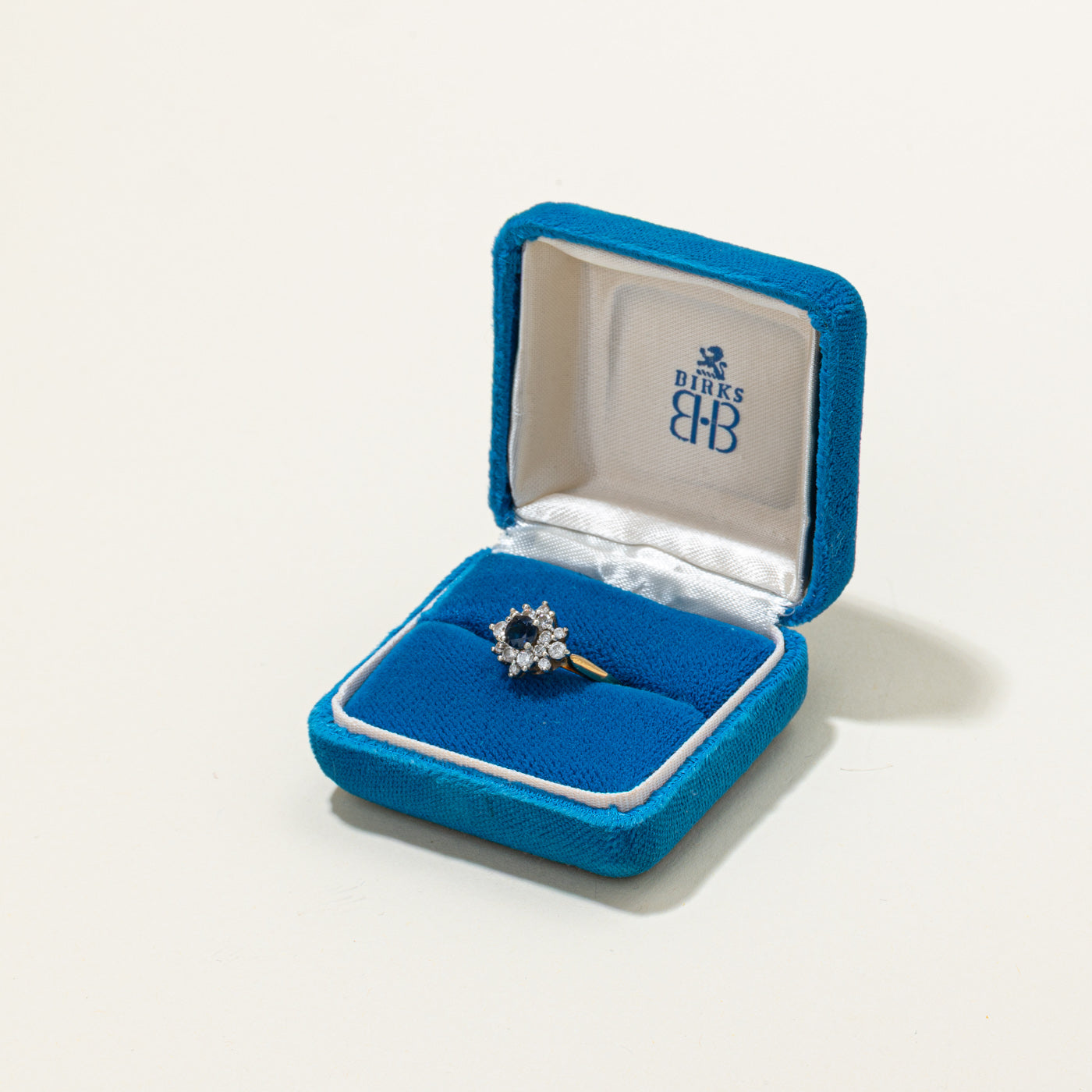 'Birks' 18K Sapphire & Diamond Petal Ring | 0.50ct, 0.50ctw | SZ 6.5