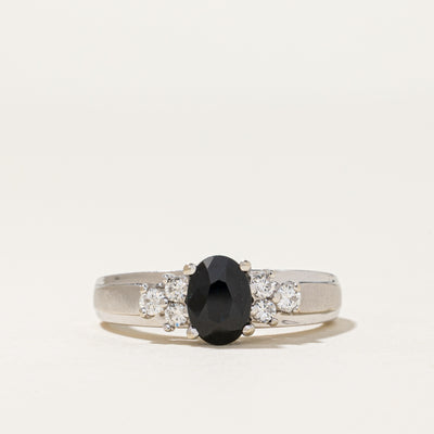 14K Sapphire & Diamond Accented Ring | 0.88ct, 0.17ctw | SZ 7