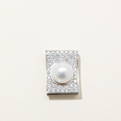 Pearl & Pavé Set Diamond Pendant | 2.25ctw