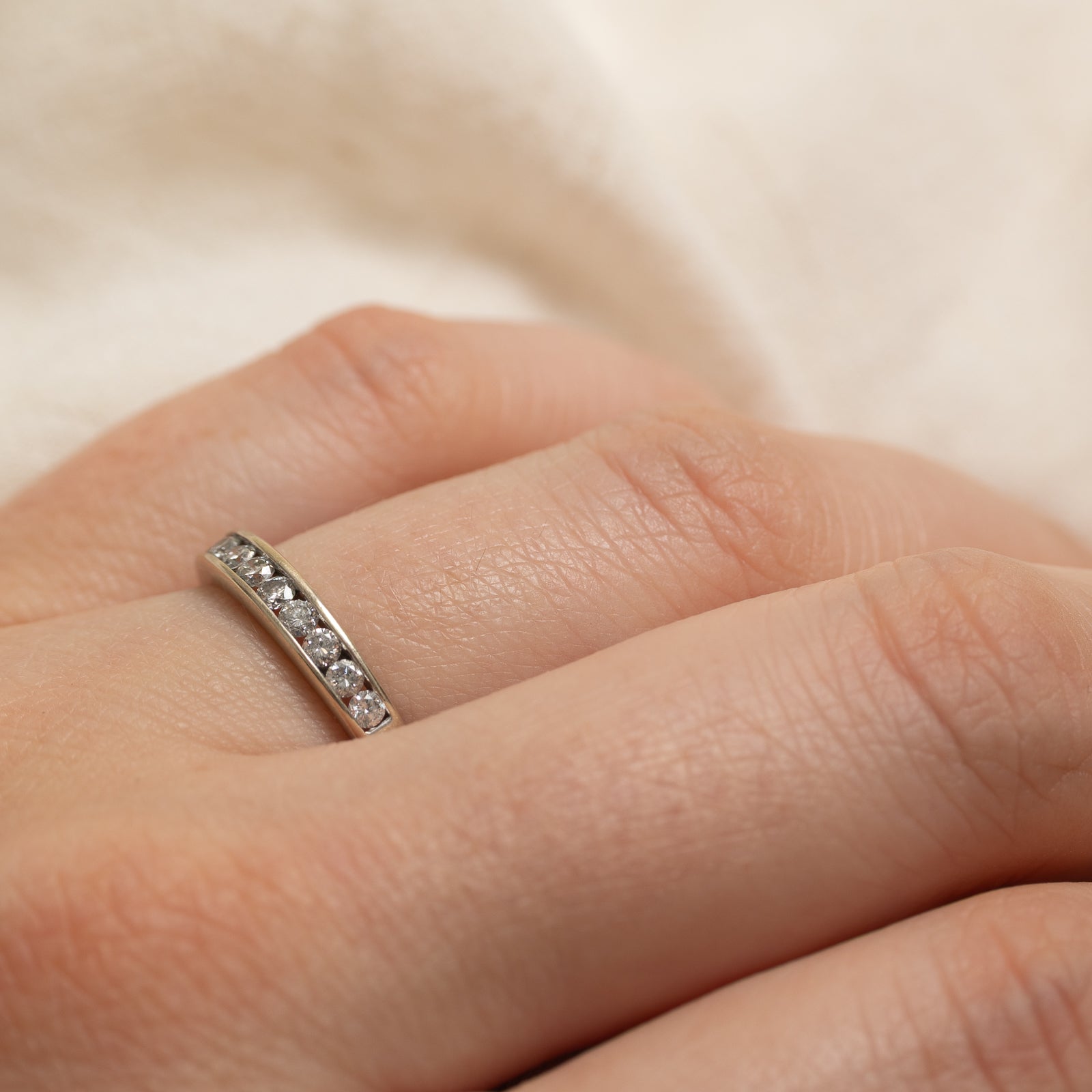 Channel Set Semi Eternity Diamond Band | 0.25ctw | SZ 6